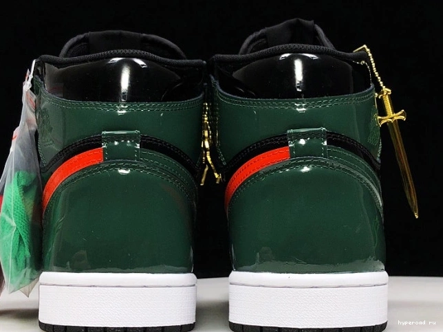 Retro SoleFly x OG 1 Team Black Jordan Orange-Fir AV3905-038 High Air 0718